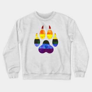 Rainbow Paw Print Crewneck Sweatshirt